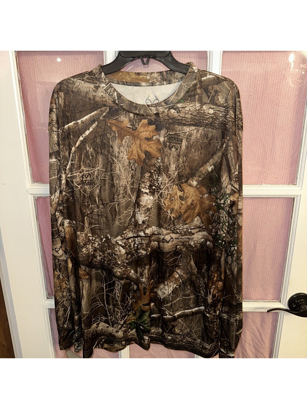 Realtree Edge Camo Shirt Mens XL Long Sleeve Hunting Camouflage Crewneck